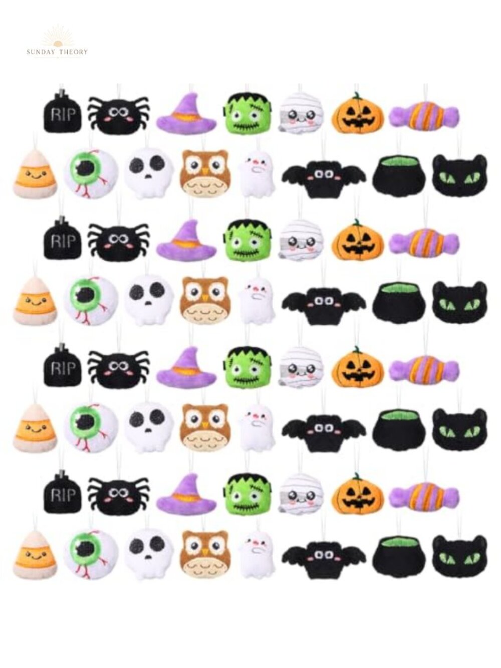 Cotton Halloween Plush Mini Stuffed Animals Keychains Bulk 150 Pcs Horror